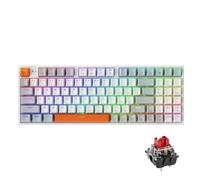 QPSJXN Wireless Hot Swap Mechanical Keyboard 94 RGB Backlit Tri-mode Compatible with PC And Laptop Gamers(Red Switch)