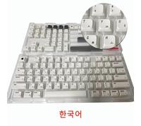 QPSJXN XDA Profile PBT Keycap Set 127 Custom Keycaps Compatible with Mechanical Keyboards English Korean Japanese Russian Thai Style(PGF-Korean)
