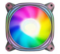 QPSJXN Z12 120mm RGB Computer Case Fan Reverse Ventilation 4pin PWM CPU Cooling 3pin 5V ARGB 12cm Fan(Black)