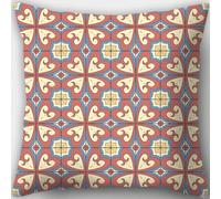 Qpswznk Cushion Covers 30x50cm Brown Geometric Pattern Set of 2 Linen Throw Pillow Covers, Soft Decorative Square Cushion Case Home Boho Decor Pillow Cases for Couch Bedroom