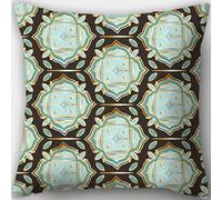 Qpswznk Cushion Covers 30x50cm Green Geometric Pattern Set of 2 Linen Throw Pillow Covers, Soft Decorative Square Cushion Case Home Boho Decor Pillow Cases for Couch Bedroom