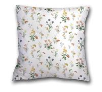 Qpswznk Cushion Covers 60x60cm Butterfly Flower Set of 2 Linen Throw Pillow Covers, Soft Decorative Square Cushion Case Home Boho Decor Pillow Cases for Couch Bedroom