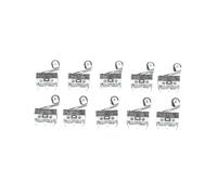QPSYYB 10pcs Mi-cro Limit Switch Push Button 1A 125V AC Mouse 3Pins Long handle Roller Lever Arm SPDT 12 * 6 6mm TIAIHUA,0113