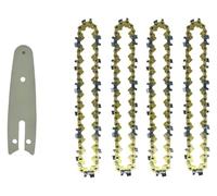 QPSYYB 4-Inch Golden Chain Saw Blade Set Portable Electric Wireless 28 14 Knives Chainsaws Mini Battery for Wood Garden Tools,0308