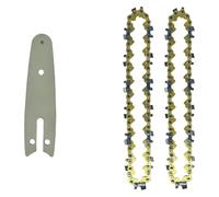 QPSYYB 4-Inch Golden Chain Saw Blade Set Portable Electric Wireless 28 14 Knives Chainsaws Mini Battery for Wood Garden Tools,0308