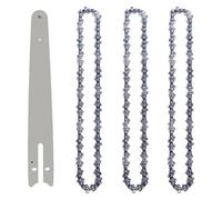 QPSYYB 8 Inch Chainsaw Guide Bar and Saw Chain Set 45 Drive Link Electric 1/4''P for Brushless Wood Cutter Spare,1211