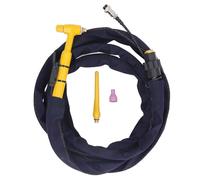 QQ150A 4m TIG Torch Kit Air Cooled Argon Welding Torch with Silicone Tube Cloth Cover for Welding Stainless Steel Alloy Carbon Non Ferrous Metals