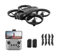 QQCHGOL Drone with Dual 1080P Camera for Adult Beginner,One-Key Return,RC Quadcopter,Gesture Control, 360° Obstacle Avoidance,Altitude Hold,BL Motor,LED light,2 Batteries Ultra-Light 68g (Black)