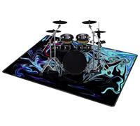 QQDD Drum Rug Drum Mat Soundproof Mat Drum Carpet For Drums & Percussion Electronic Drums Bass Drum Snare Drums Racks Guitars Drum Kit Etc Musical Instruments Non Slip Blanket Mat (80CM - 200CM)