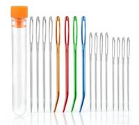 QQdou 16 Pcs Large Eye Blunt Needles, Darning Needle, Yarn Knitting Needles, for Wool, Crochet, Tapestry & Sewing DIY Crafts