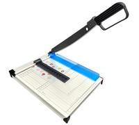 QQdou Paper Cutter, Heavy Duty Titanium Guillotine Paper Trimmer, Duty Metal Base Board, Cutting Performance up to 12 Sheets, for Label, Greeting Card, Cardstock, Coupon, Craft Paper and Photos