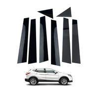 QQDQUUHV Glossy Black Pillar Post Window Trim For Qashqai J11 2015-2022 Door Window Pillar Cover Sticker Decals Kits