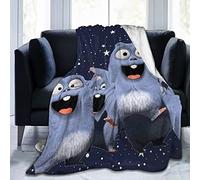 QQIAEJIA Grizzy and The Lemmings Flannel Blanket Lightweight Cozy Bed Blankets Soft Throw Blanket Fit Couch Sofa Suitable for All Season 80"X60"