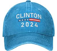 QQIAEJIA Hillary Clinton 2024 Hat Hillary Clinton for President Hat Baseball Caps Men Women Ball Hat Trucker Hat Blue