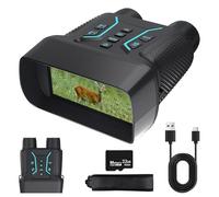 QQJIN Night Vision Goggles for Adults, 4K UHD Video & 36MP Image Night Vision Binoculars with 32GB TF Card, 8X Digital Zoom, 1312 FT Full Dark for Camping, Bird Watching, Hunting,A