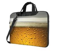 QQLADY Beer Wallpaper Laptop Bag Men Women Computer Bag 15.6in Shoulder Messenger Bag Briefcase Business Work Bags Purse, Black, 15.6 inch
