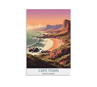 QQLADY Cape Town South Africa Vintage Travel Posters 08x12inch(20x30cm) Canvas Prints Wall Art Paintings Pictures for Living Room Bedroom Wall Decor