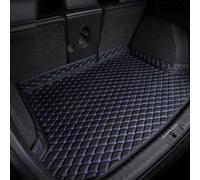 QQLADY Car Boot Liner for BMW 3 Series G20 2018-2022, All-Weather Leather Boot Liner Mats, Waterproof Non-Slip Rear Trunk Protector, Luggage Interior Accessories,C Black+Blue