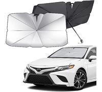 QQLADY Car Windshield Sun Shade Umbrella for Nissan Qashqai J11 Visia/Acenta/N-Connecta, 360° Rotation Foldable Front Windscreen Sun Shade Cover UV Protection, Universal Car Sunshade Umbrella