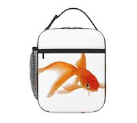 QQLADY Cute goldfish Insulated Lunch Bag for Men Women Reusable Lunch Box Leakproof Cooler Tote Bag for Office Work Picnic
