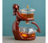 QQLADY Heat-resistant Glass Teapot Holder Base Tea Infusers Tea Ware Automatic Tea Set Tea Making Kung Fu Teapot Teacup