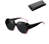 QQLADY Maysprings Sunglasses, Maysprings Snap Shades Sunglasses, Maysprings Sunglasses over Glasses, Snapshades Fit over Sunglasses Lightweight (Purple)