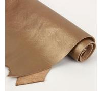 QQLADY Rose Gold 1.2mm Real Grain Cowhide Genuine Leather Soft Cow Calf Skin Leather Fabric for DIY Belt Wallet Sofa Furniture