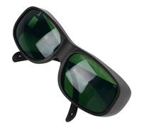 Qqmora 1064nm Laser Protective Glasses High Transmittance Anti-laser eye protection for OPT Beauty Device TR90 Material Black Frame Green Lens OD4, for Beauty Treatment