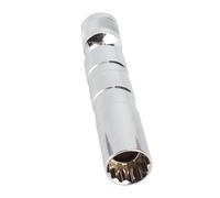 Qqmora 12 Point Magnetic Socket with 360° Rotation for Spark Plugs, Durable Chrome Vanadium Steel, 3/8in Size (16mm（5/8"）)