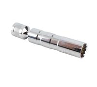 Qqmora 12 Point Magnetic Socket with 360° Rotation for Spark Plugs, Durable Chrome Vanadium Steel, 3/8in Size (14mm（9/16"）)
