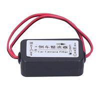 Qqmora 12V Backup Camera Rectifier Anti-Interference Filter for Rear View, Stabilized Power Supply for Germany Car Series, ABS Construction, Easy Install