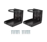 Qqmora 2 Pack Compact Folding Cup Holders, 73mm Space Saving Foldable Drink Holders for Car, RV, Van, Desk, Water Bottle Holder