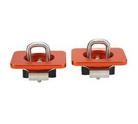 Qqmora 2pcs Stainless Steel Bull Ring, Stainless Steel, Retractable Truck Bed Top Side D Ring Truck Bed Side Tie Down Anchors Replacement for Series 1998 To 2014 (Orange)