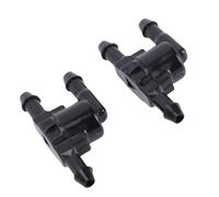 Qqmora 3 Way Wiper Nozzle Connector Improved Cleaning Effect, Fit for IM IQ, 2 PCS Black Plastic Check Valve for Clear Vision