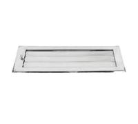 Qqmora 316 Stainless Steel Louvered Vent Cover Adjustable Marine Ventilation Window with Mirror Finish for Boats Yachts RVs Rustproof Weather Resistant 23.62x7.87in