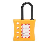 Qqmora 4 Hole Lockout Hasp Durable Safety Lock for Electrical Isolation in High Explosion Proof Areas, PA ABS, 6mm Beam Diameter