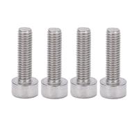Qqmora 6pcs Bicycle Flat Head Socket Screws Durable Stainless Steel Hex Tapered Head for Mountain Bike Accessories 23mm (4 pieces)