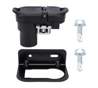 Qqmora 7 Pin Round to 4 Pin Flat Trailer Plug Adapter, Easy Installation, Durable Design, Stable Output 12V for Consumer Cars, Protection Rating Against
