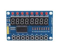 Qqmora 8-Bit Digital LED Display Module Perfect For Projects Compact Size 7.5x5x0.31in 3 IO Port Connection