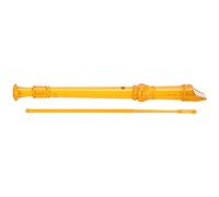 Qqmora 8-Hole Clarinet Transparent with Cleaning Rod Portable Instrument for Beginners and Students ABS Material (Orange)