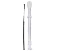 Qqmora 8 Hole G Key Clarinet for Kids Early Education Musical Instrument ABS Durable Design with Cleaning Rod (Transparent)