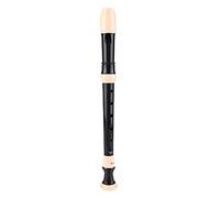 Qqmora ABS Soprano Recorder 8 Hole Key of C British German Style Musical Instrument for Beginners and Music Lovers Premium Material Simple to Play (German G)
