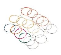 Qqmora Acoustic Guitar Strings Set 3 Sets Stainless Steel Wire Core Copper Alloy Wound 6pcs for Folk Guitar Lovers