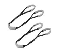 Qqmora Adjustable Strap Dog Back Legs Lifting Sling Aid Lightweight Harness, Easy-to-Wear Dog Rear Leg Support Straps, 2Pcs for Hind Support (Black)