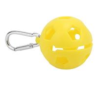 Qqmora Ball Cover Soft Silicone Sleeve with Keychain for Easy Carrying Training Accessory Colorful Options (Yellow)
