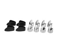 Qqmora Bass Thumb Pick Set of 12 Comfortable Guitar Finger Picks for All Players Metal Plastic Easy Playing