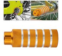 Qqmora Bicycle Heavy Duty Stunt Pegs Durable Bike Foot Rest for BMX and Mountain Bikes 2 Pack (Gold)