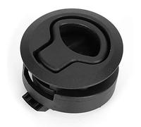 Qqmora Black Marine Boat Deck Slam Latch Handle, Sturdy ABS Construction, Secure Locking for RV Drawers, 2 Pack