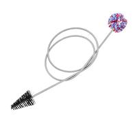 Qqmora Brass Instrument Cleaning Brush 90cm Long Flexible Nylon and Stainless Steel Brush for Saxophone Clarinet Trumpet French Horn Trombone Oboe Silver Color