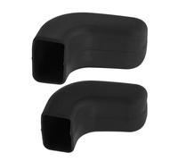 Qqmora Bumper Tow Hook Cover Cushion Protector for JK JL Gladiator TJ 2007-2023, Durable Rubber Material, 2 Units (Black)
